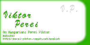 viktor perei business card